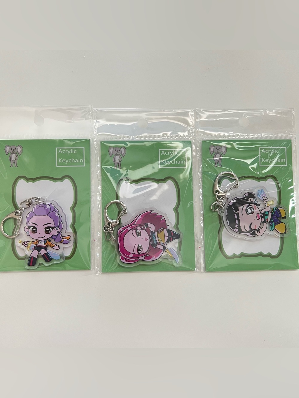 🆕K-pop demon hunters Acrylic Keychains 3 pieces